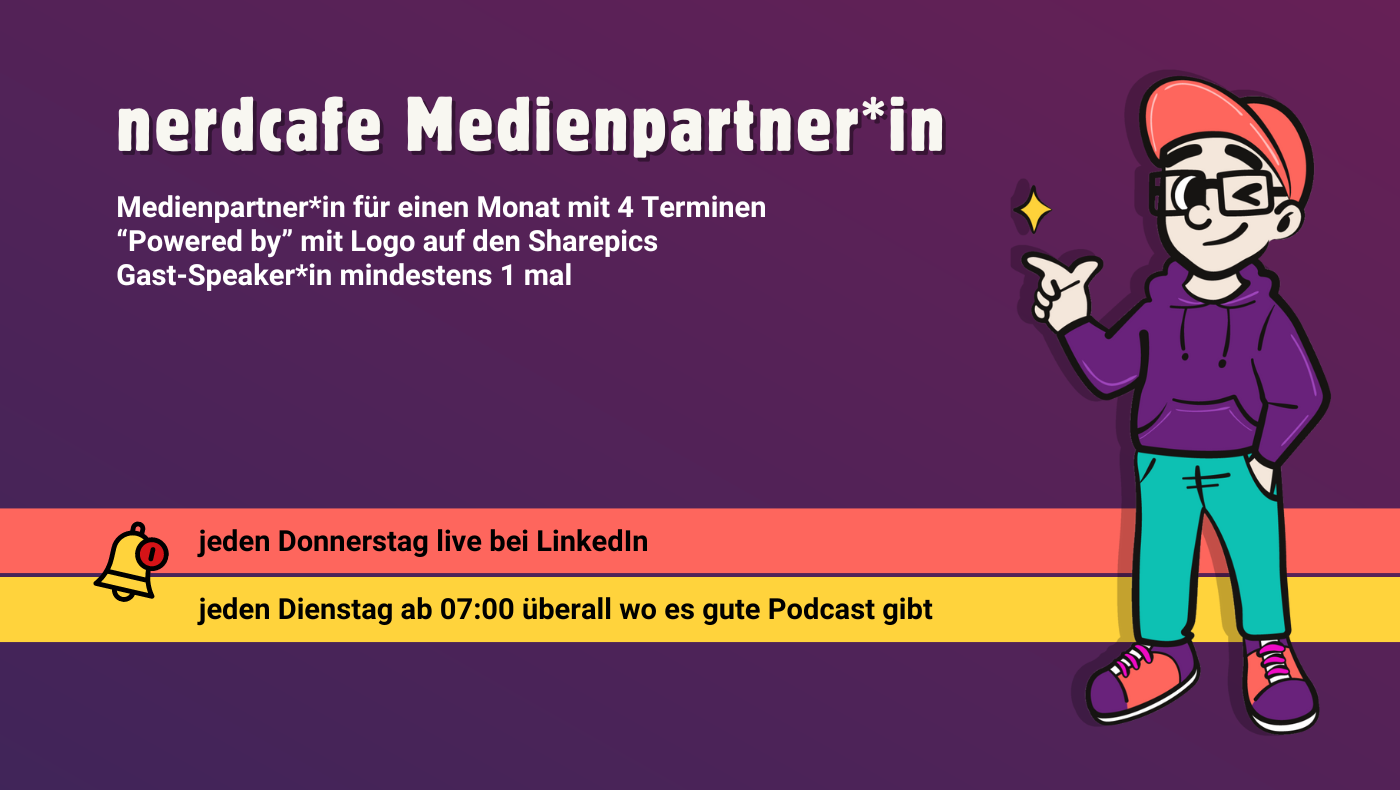 Sharepic "nerdcafe Medienpartner"